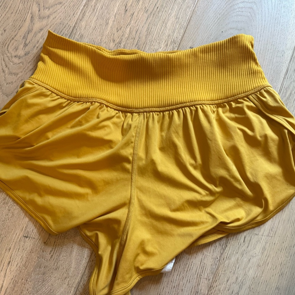 FP Movement by Free People Yellow Athletic Shorts